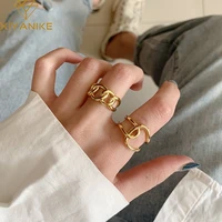 xiyanike silver color fashion trendy exaggerated chain cross ring female cool design index finger handmade jewelry gift