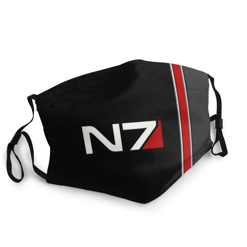 

N7 Mass Effect Emblem Unisex Face Mask Alliance Military Video Game Anti Haze Dustproof Protection Cover Respirator Mouth-Muffle