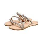 Шлепанцы JOSINY женские с открытым носком, летние сандалии, пляжные тапочки, для улицы