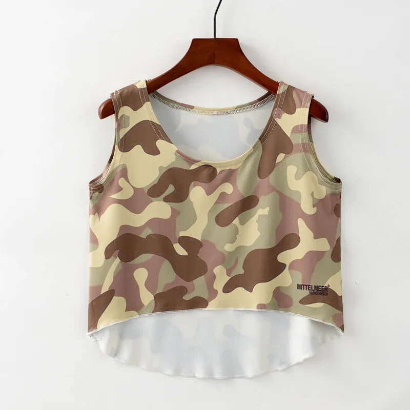Artguy New Fashion Women Crop Top Sleeveless Cat Panda Print Summer Casual Short Cropped Tops Vest Tank | Женская одежда