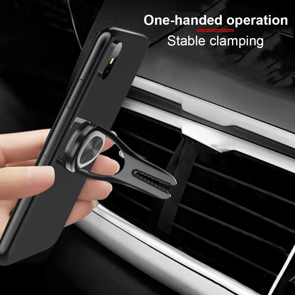 Multipurpose Mobile Phone Bracket Car Air Outlet Stand Mount Metal Ring Grip Universal For All Models Of Phones | Мобильные телефоны