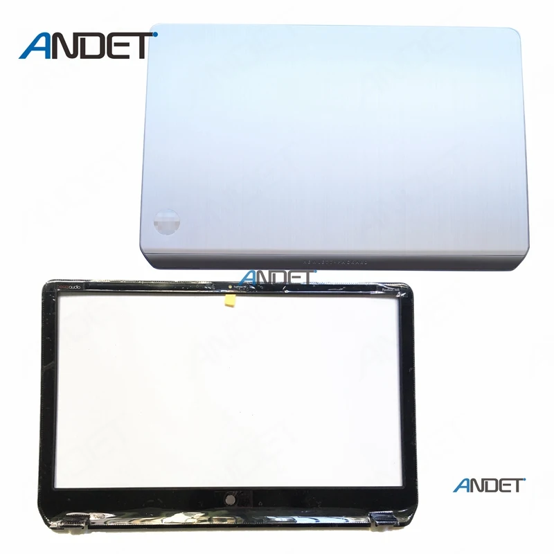 silver AB Для hp Envy M6 M6-1000 серии ЖК задняя крышка Топ чехол+ передняя рамка черный серебристый AP0R1000140 AP0R1000320 - Цвет: silver AB