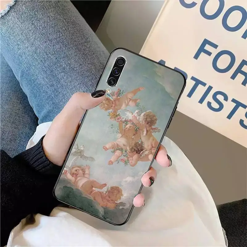 

angel cute Phone Case For Samsung A40 A31 A50 A51 A71 A20S S8 S9 Plus note 20 ultra