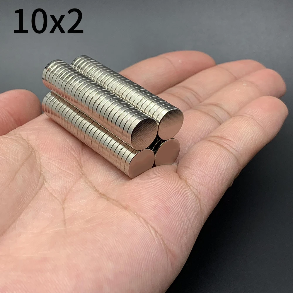 

10/30/60/100Pcs 10x2 Neodymium Magnet 10 x 2 N35 NdFeB Round Super Powerful Strong Permanent Magnetic imanes Disc