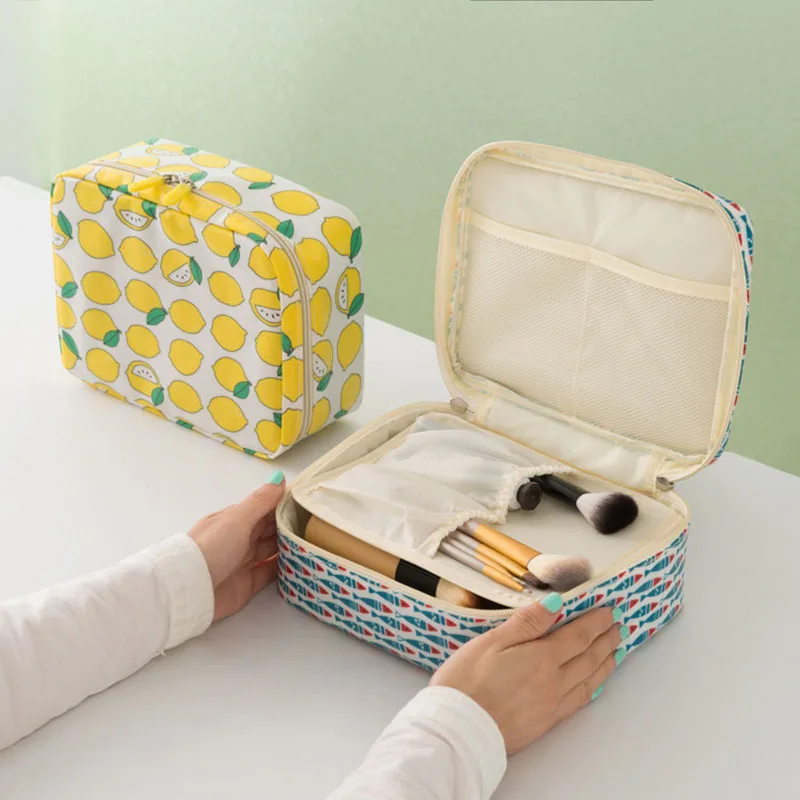 

Creative Travel Zip Pockets Portable Cosmetics Wash bag and Multifunction Home bathroom Dust-Proof Travel Storage Sorting bag
