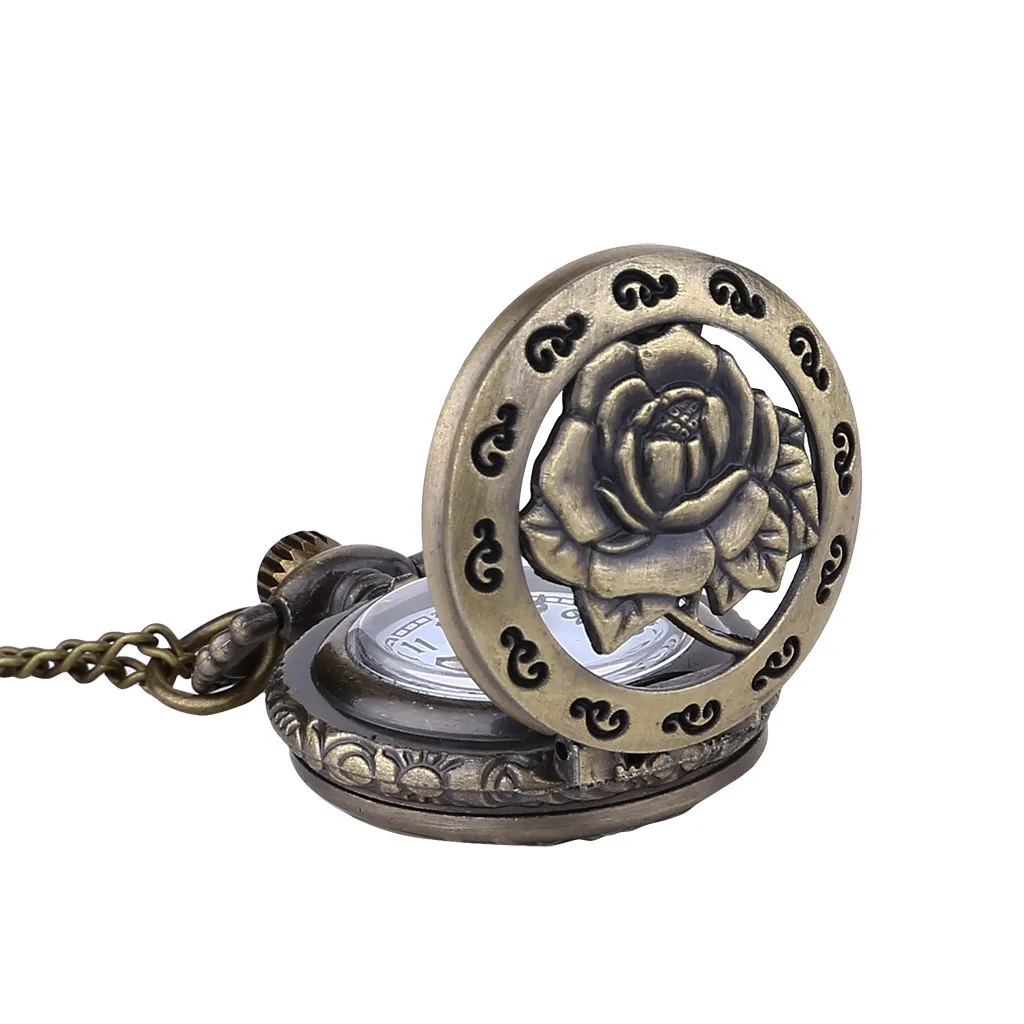 Кварцевые карманные часы аналоговые в виде кулона ожерелье мужские и женские