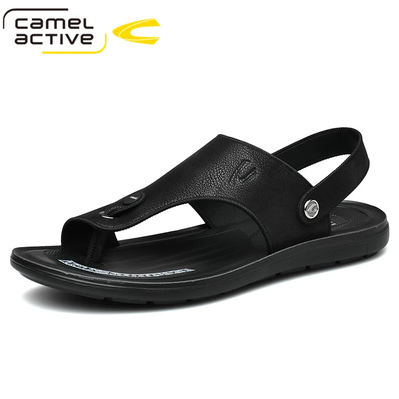 

Мужские сандалии на плоской подошве Camel Active, Нескользящие удобные кожаные дышащие босоножки гладиатора, Повседневная модная обувь, для лета...