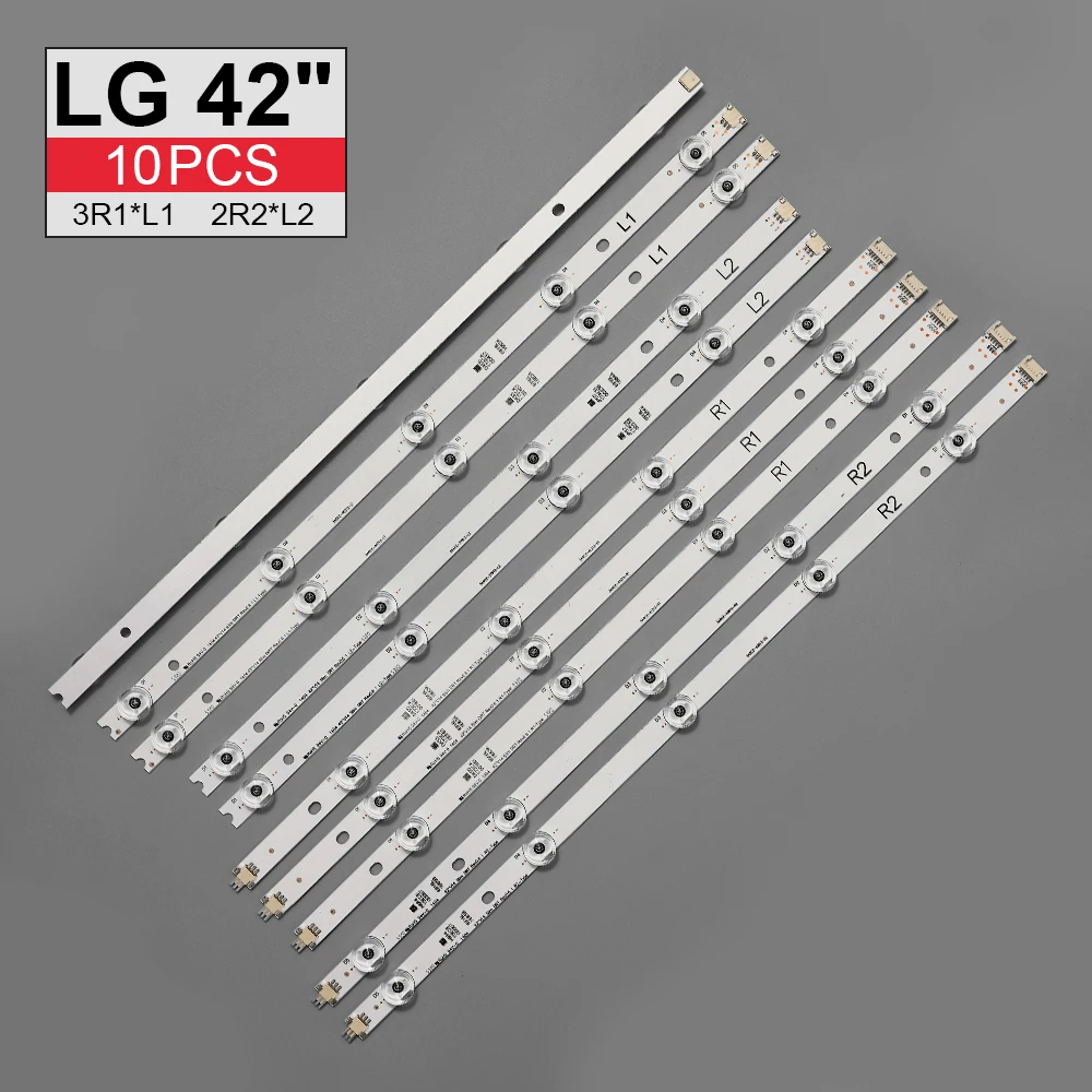 Светодиодная подсветка для телевизора LG 42 дюйма 10 шт тонкая DRT Rev0.6 6916L 1682A 1684A 1683B