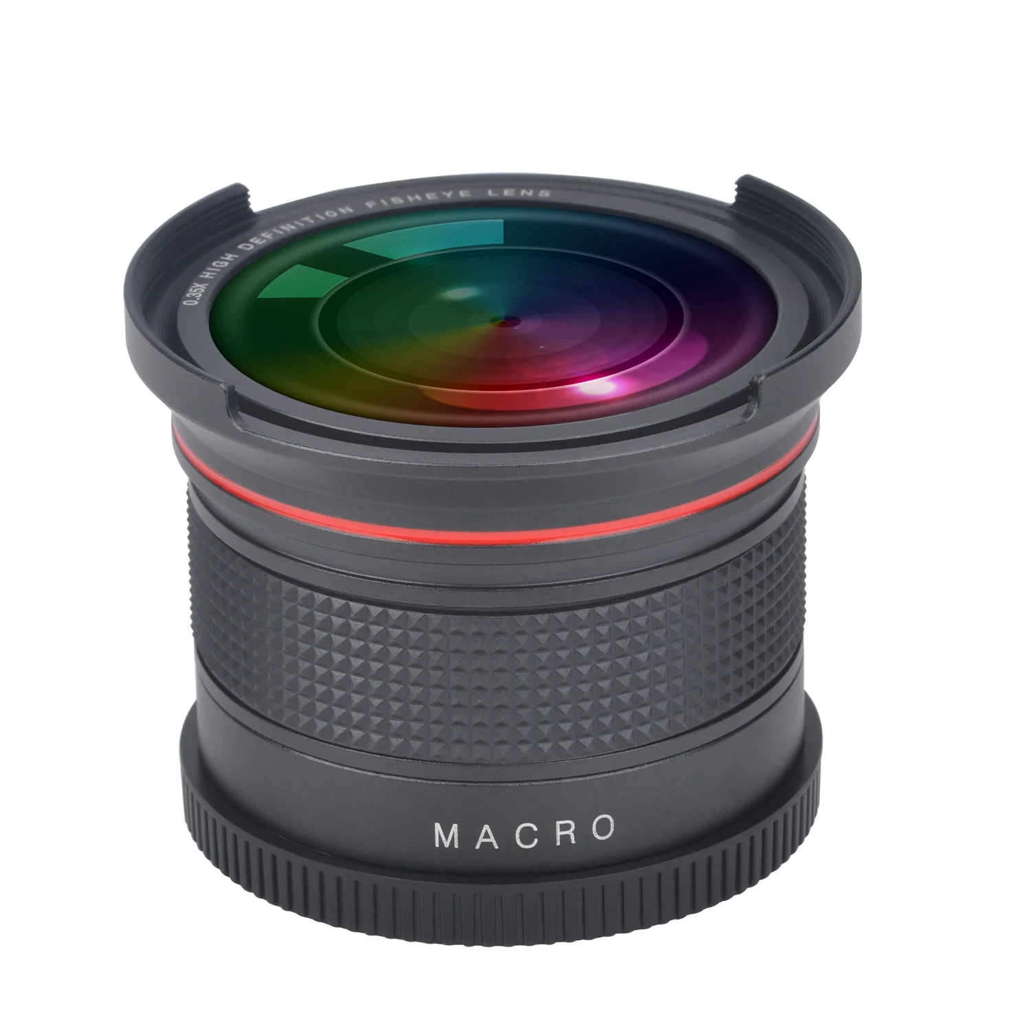 Широкоугольный объектив рыбий глаз 58 мм 0 35x (w/Macro part) для Canon T8i T7 T7i T6i T6 T6s T5i T5 T4i T3i T100