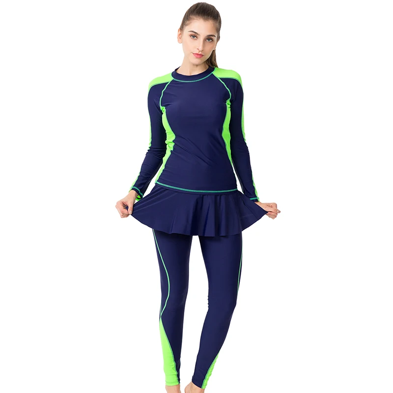 Новинка 2020 женский Принт в мусульманском стиле юбка купальник спортивный