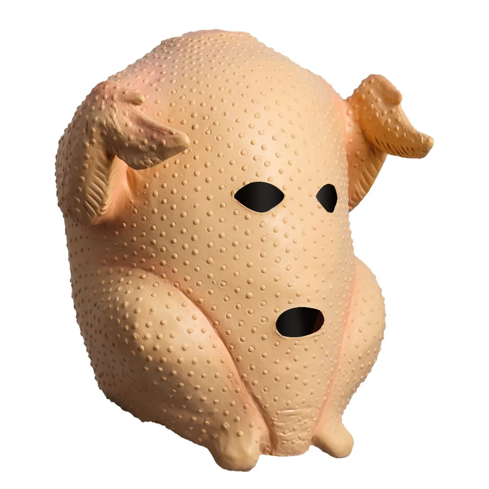 Хэллоуин маска в виде индейки День благодарения Бройлер шляпа Маскарад животное