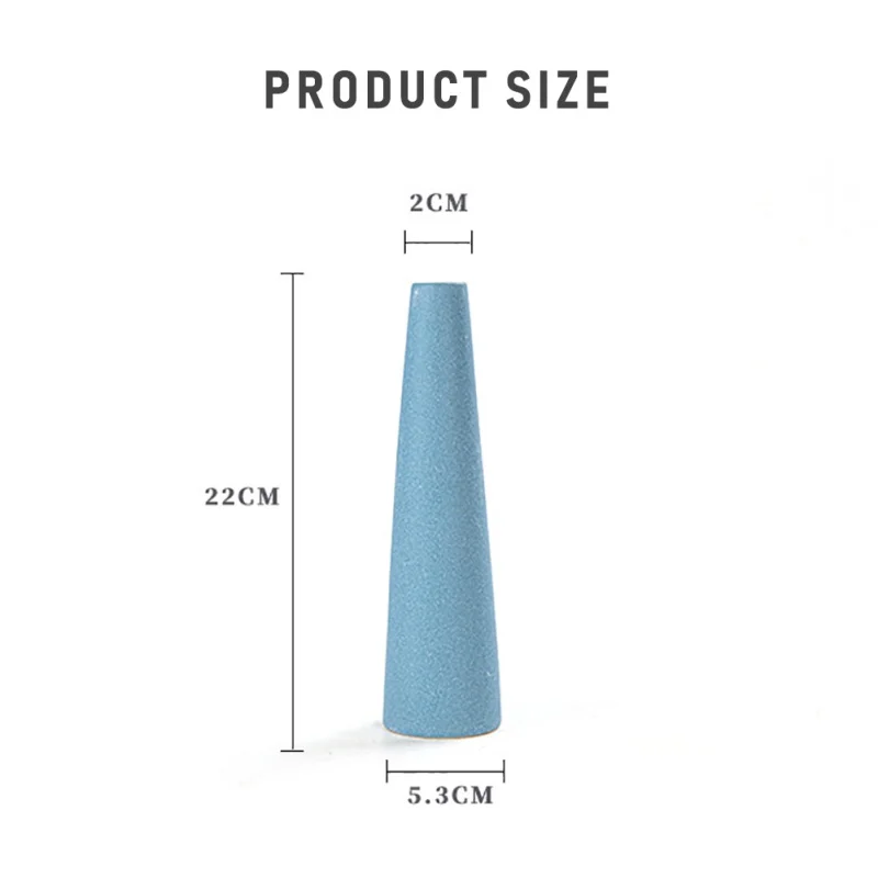 

Pure Color Ceramic Vase Simple Thin Cylinder Beautiful And Practical Vase For Home Decoration Flower Craft Arrangement Vase