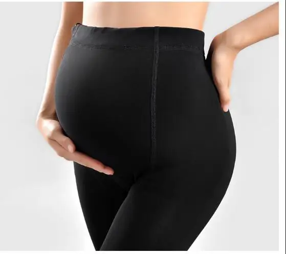 Новые зимние брюки для беременных женские черные леггинсы теплые мягкие