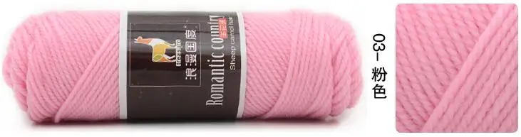 03 pink TPRPYN 1 шт = 100 г Шерсть альпака мягкая теплая вязка камвольная Шерсть альпака вязание крючком Пряжа нитки шарфы перчатки ручной работы чистый Multic - Цвет: 03 pink
