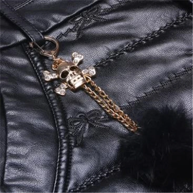 

Woman Plus Size Plus Cotton Spring Autumn Beading Straight Pu Shorts Lady Winter Oversized Warm Waterproof Shorts Skirts