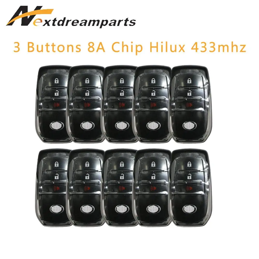 Подлинный 8А телефон для Toyota Hilux 433 МГц 3 кнопки BM1EW|Ключ от авто| |