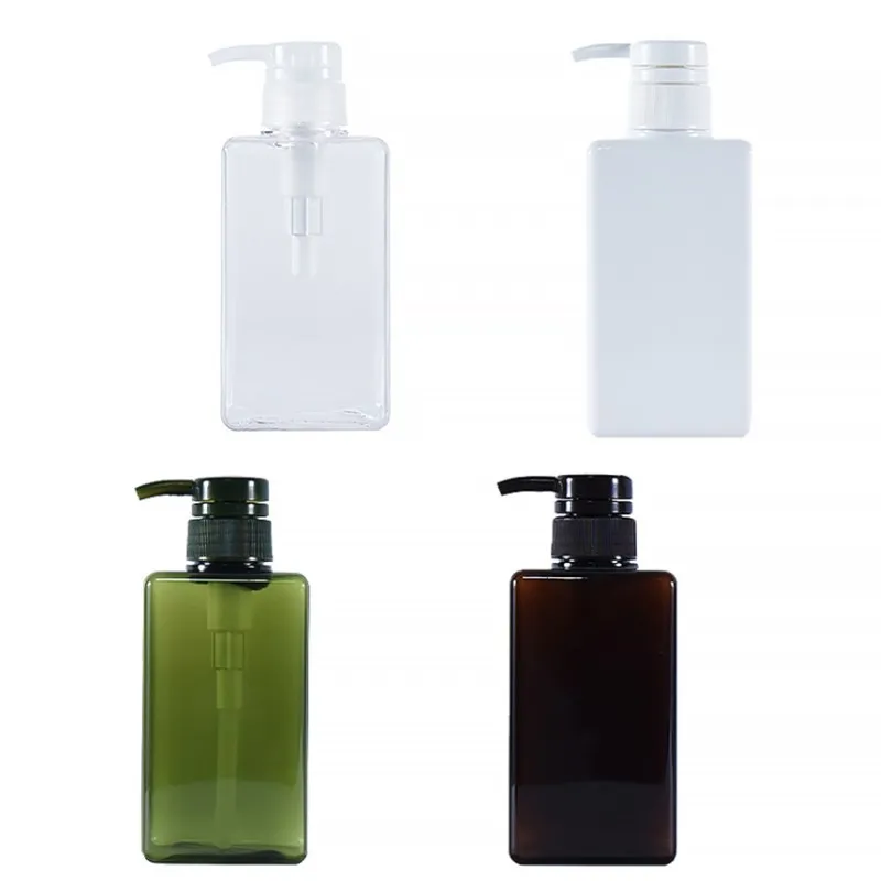 Портативный диспенсер для мыла Ванная комната квадратная Прозрачный флакон