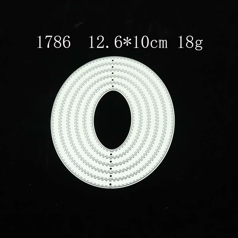 

Square Rectangle Oval Metal Cutting Dies Template Scrapbooking Decorative Embossing Paper DIY Card Make Stencil Craft Mold Decor