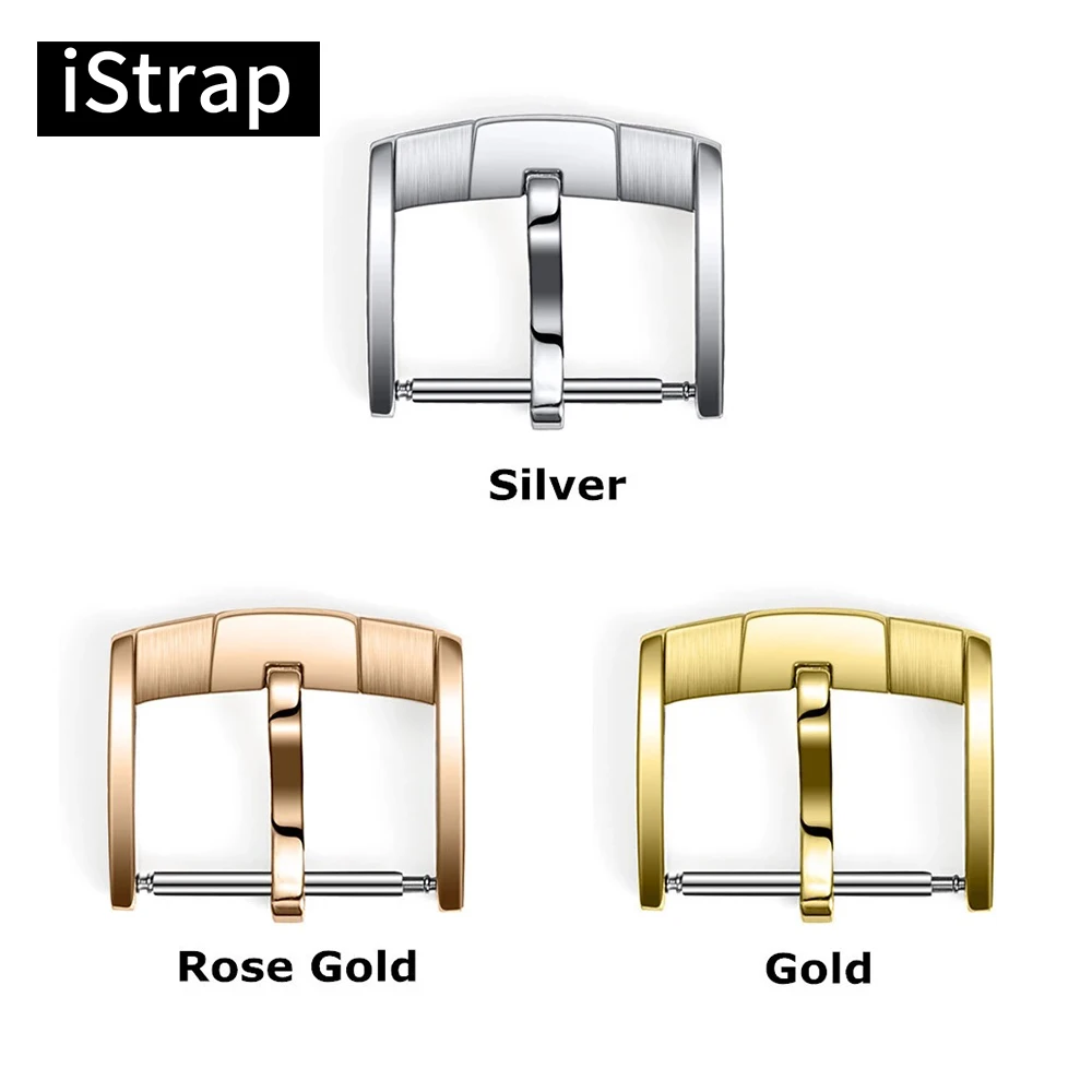 IStrap 1 шт. Пряжка из нержавеющей стали для Apple Watch14 20mm твердый металлический ремешок