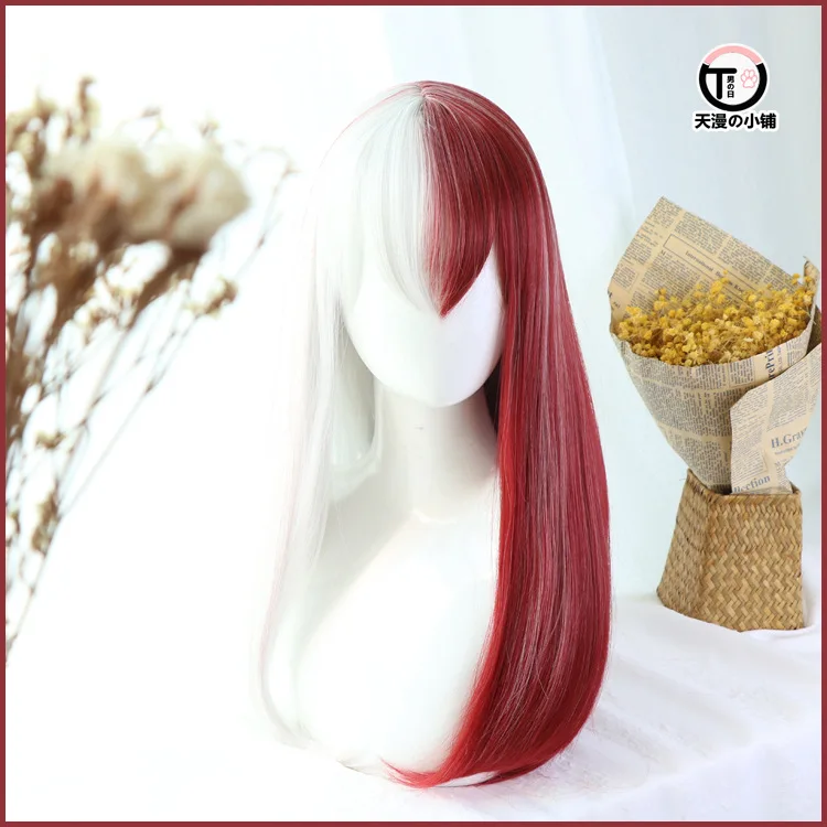 

My Hero Academy blasts the cos wig long hair version of the women's version.