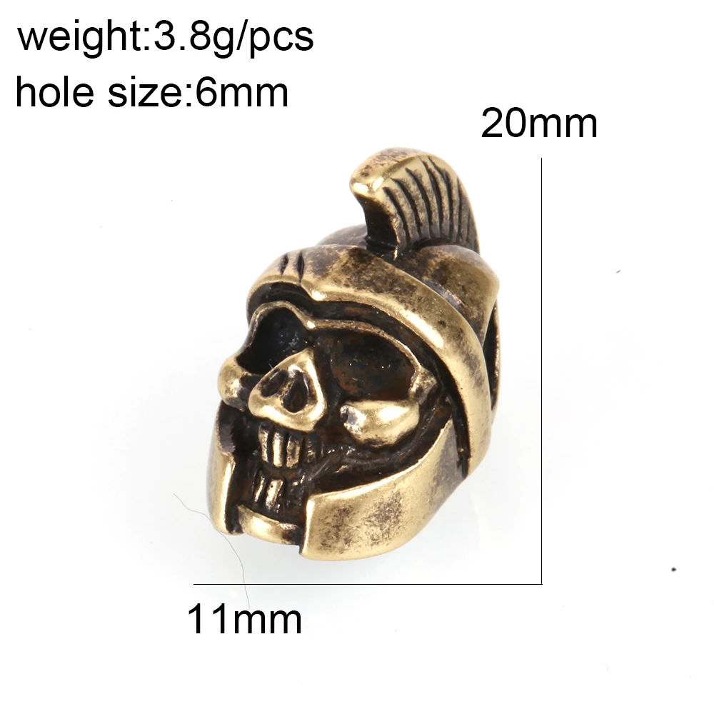 Бусины в виде черепа для изготовления ювелирных изделий медные бусины рукоделия