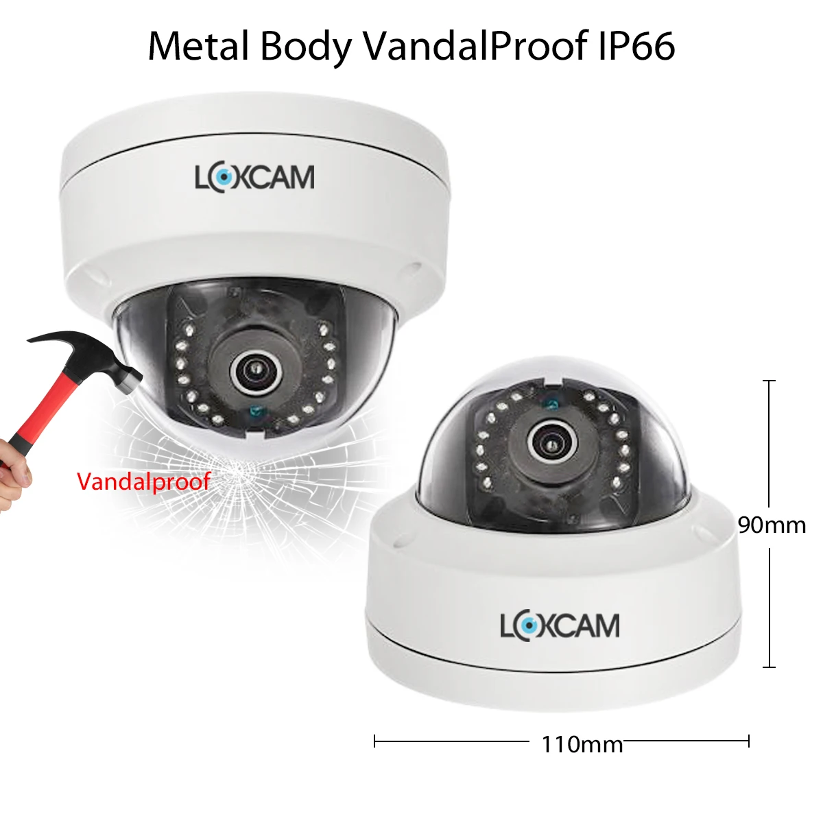 Система видеонаблюдения LOXCAM h.265 + антивандальная инфракрасная камера