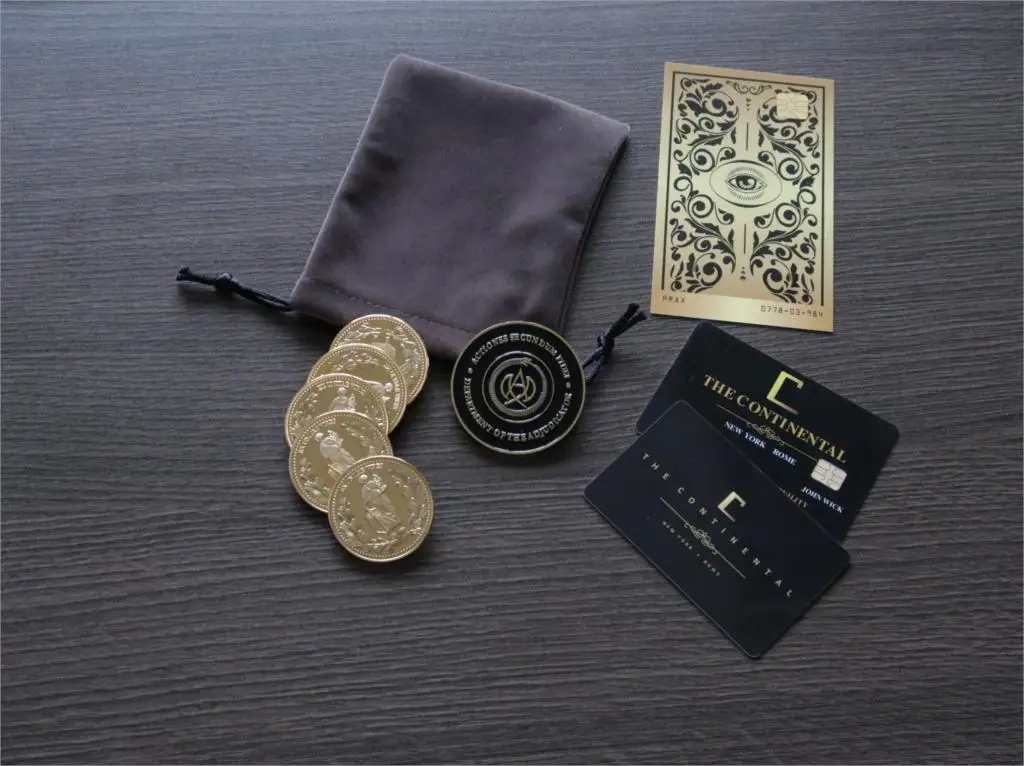 9 шт/набор Джон фитиль Высокая Таблица арбитр медальон Золотая монета карточный