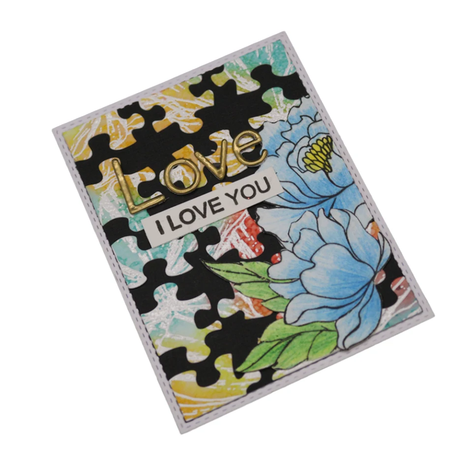 Прямоугольные круглые металлические штампы трафарет забавная головоломка