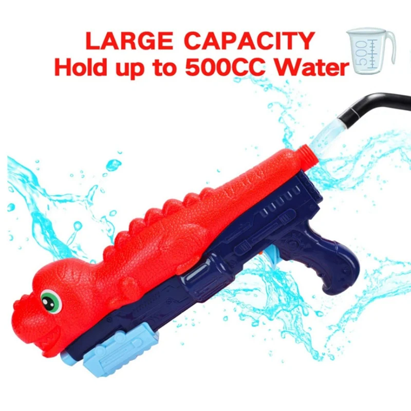

Children's Summer Beach Playing Toy Cartoon Dinosaur Water Gun Toys Kids Squirt Gun Swimming Pool Toy Gift