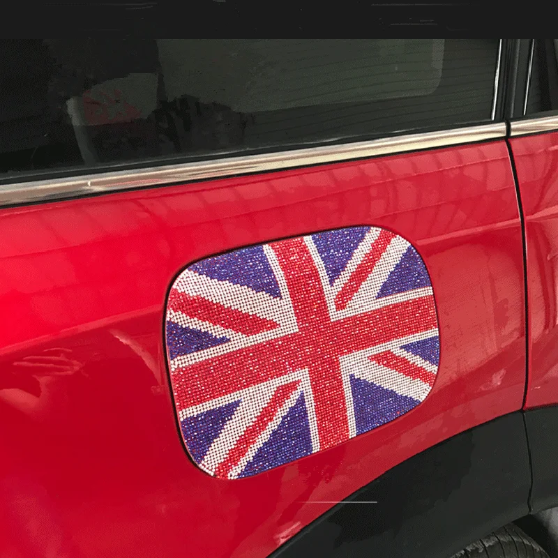 Bling наклейка на кузов автомобиля кристаллы крышка топливного бака для Mini Cooper New