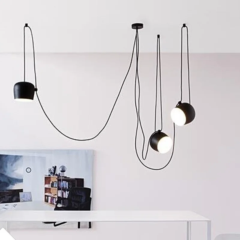 Винтажные черные подвесные светильники в стиле ретро сделай сам для столовой