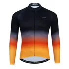 2022 Велоспорт Джерси с длинным рукавом мужская велосипедная Горная дорога MTB Топ велосипедная гоночная рубашка одежда весна осень одежда оранжевый черный