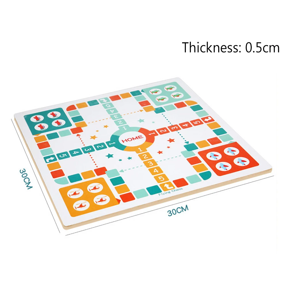 

2 IN 1 Snake Ladder Educational Kids Children Toys Interesting Board Game Set Portable Flying Chess Board Family Board Game