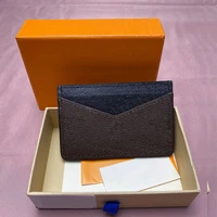 luxury brand leather bag credit card card clip business card clip with box quick delivery