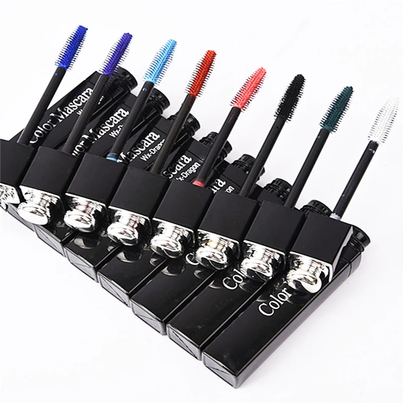 Цветная тушь для ресниц водоСТОЙКАЯ быстросохнущая завивка удлинение Макияж