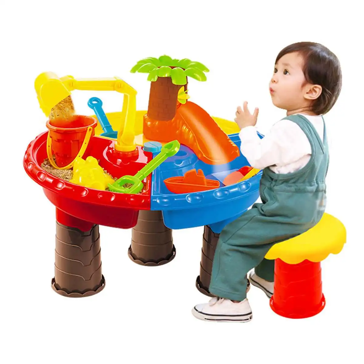 

Beach Toys for Kids Full Set Baby Beach Game Toy Children Sandbox Summer Toys for Beach Play Sand Water Play Desk