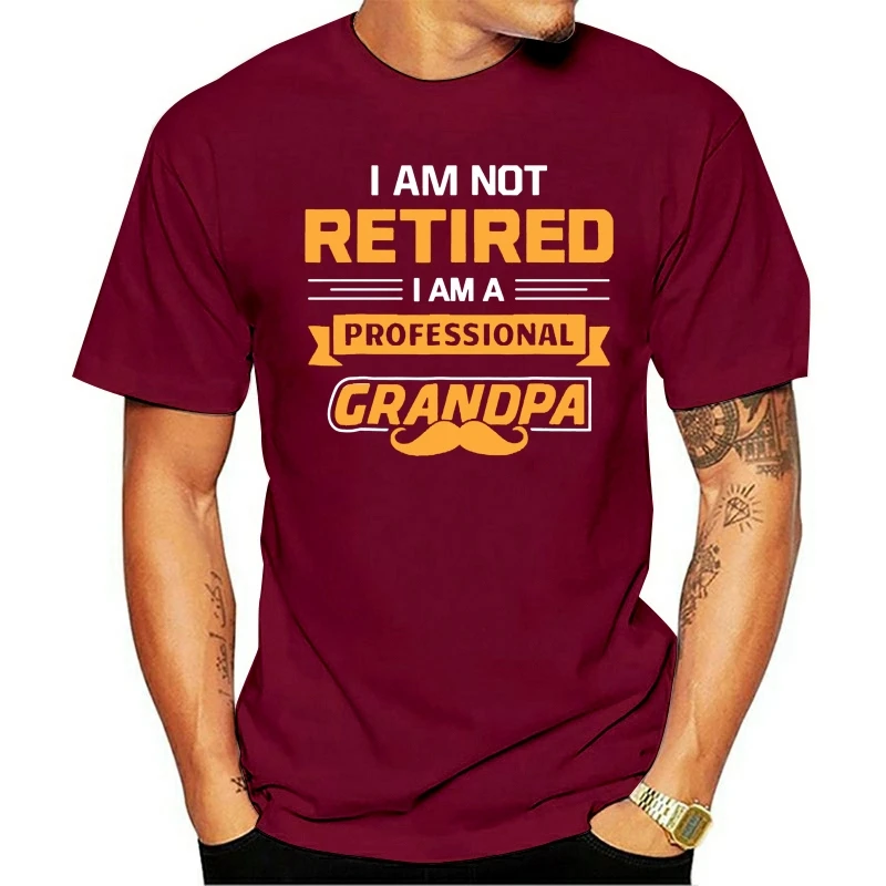 

Best Grandpa Not Retired I'm A Professional Grandpa 2021 New Year t-shirt