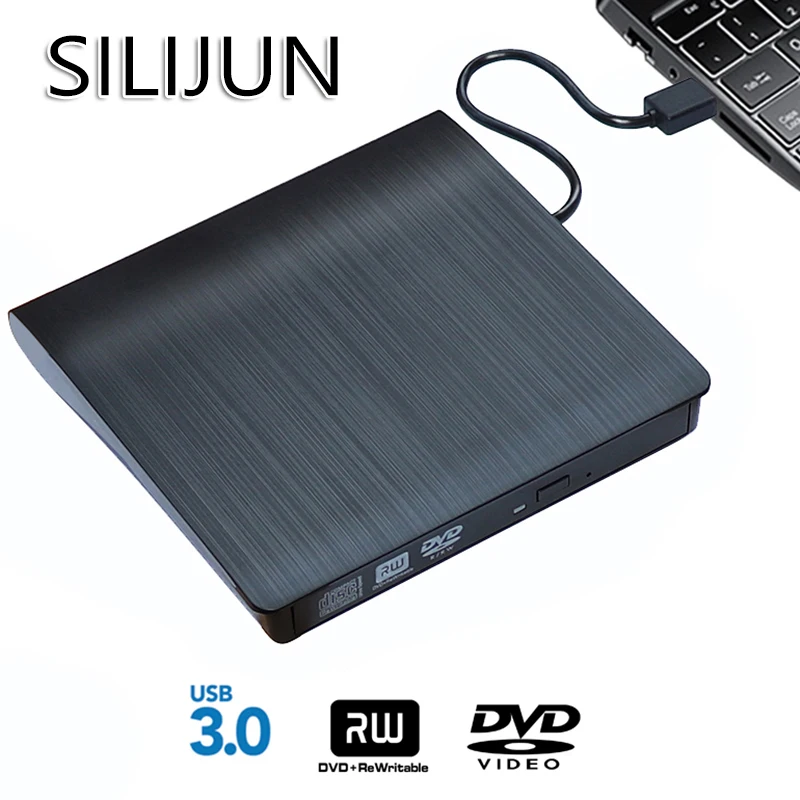 Портативный USB 3 0 DVD ROM CD Оптический привод внешний считыватель SlimDisk Настольный ПК