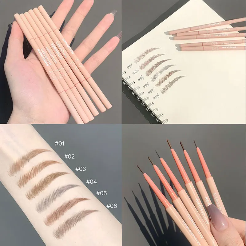 

New 6 Colors Liquid Eyeliner Stamp Pen Fast Dry Long Lasting Thin Head Eye Liner Pen Waterproof Women Eye Liner Makeup Pencil