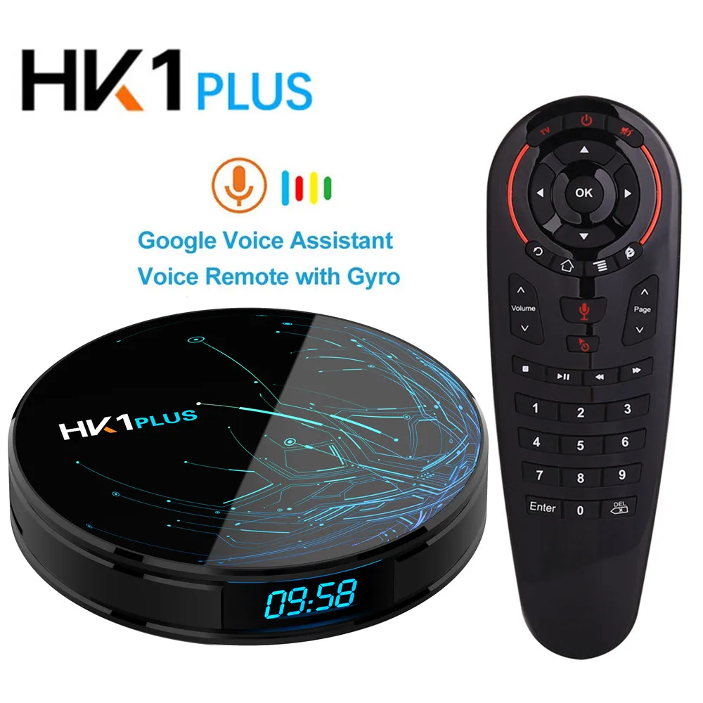 4 Гб 64 HK1 Plus Android 9 0 ТВ BOX Amlogic S905X2 ядра Wi-Fi BT4.0 H.265 4K Youtube Google Play Смарт коробка PK X96 MAX X2 |