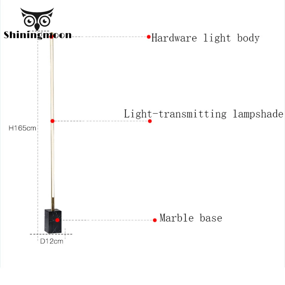 Современная Простота спальня Напольная Лампа скандинавский LED Декор чердак
