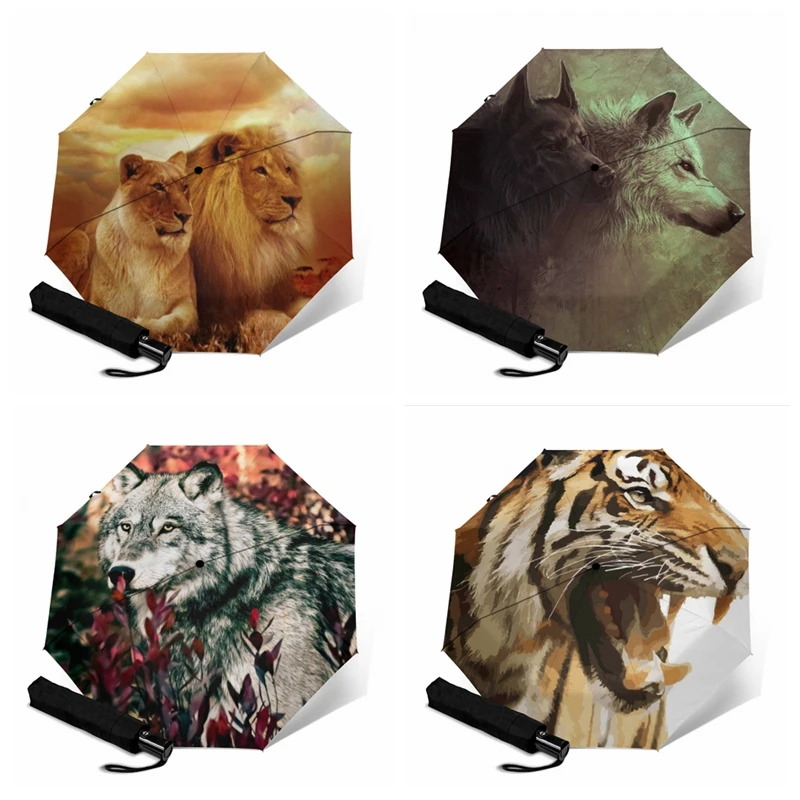 

Durable Portable Folding Automatic Umbrella Windproof Sun And Rain Anti-UV 3 Folding Travel Sun Umbrellas Business Car Paraguas
