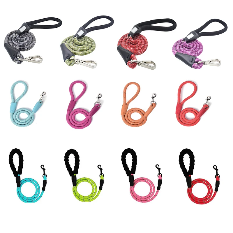 

New Long Super Dog Leash Rope Medium Big Dog Collar Leashes Strong Lead Rope Reflective Durable Large Dog Leash Training Running