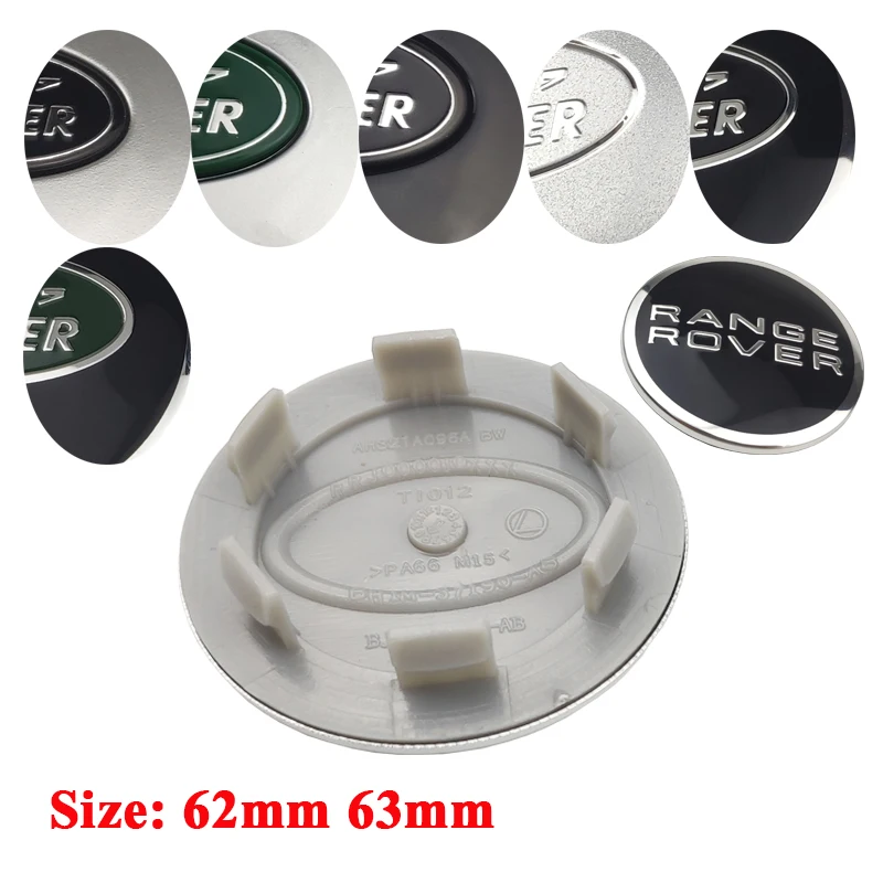 60 шт./лот 62 мм зеленые черные колпачки для центра колеса автомобиля обода ступицы