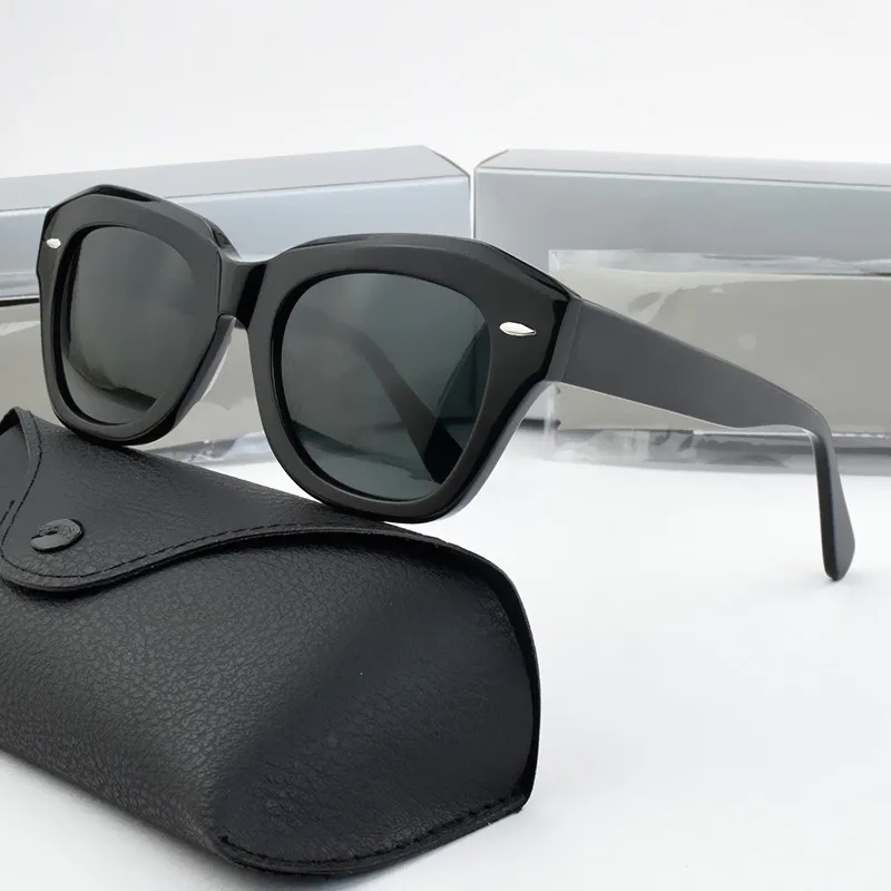 

2022 new small face sunglasses Men Women R2186 Glass Mens designer masculine Female Mirror vintage Luxury Brand Sun glasses 49mm
