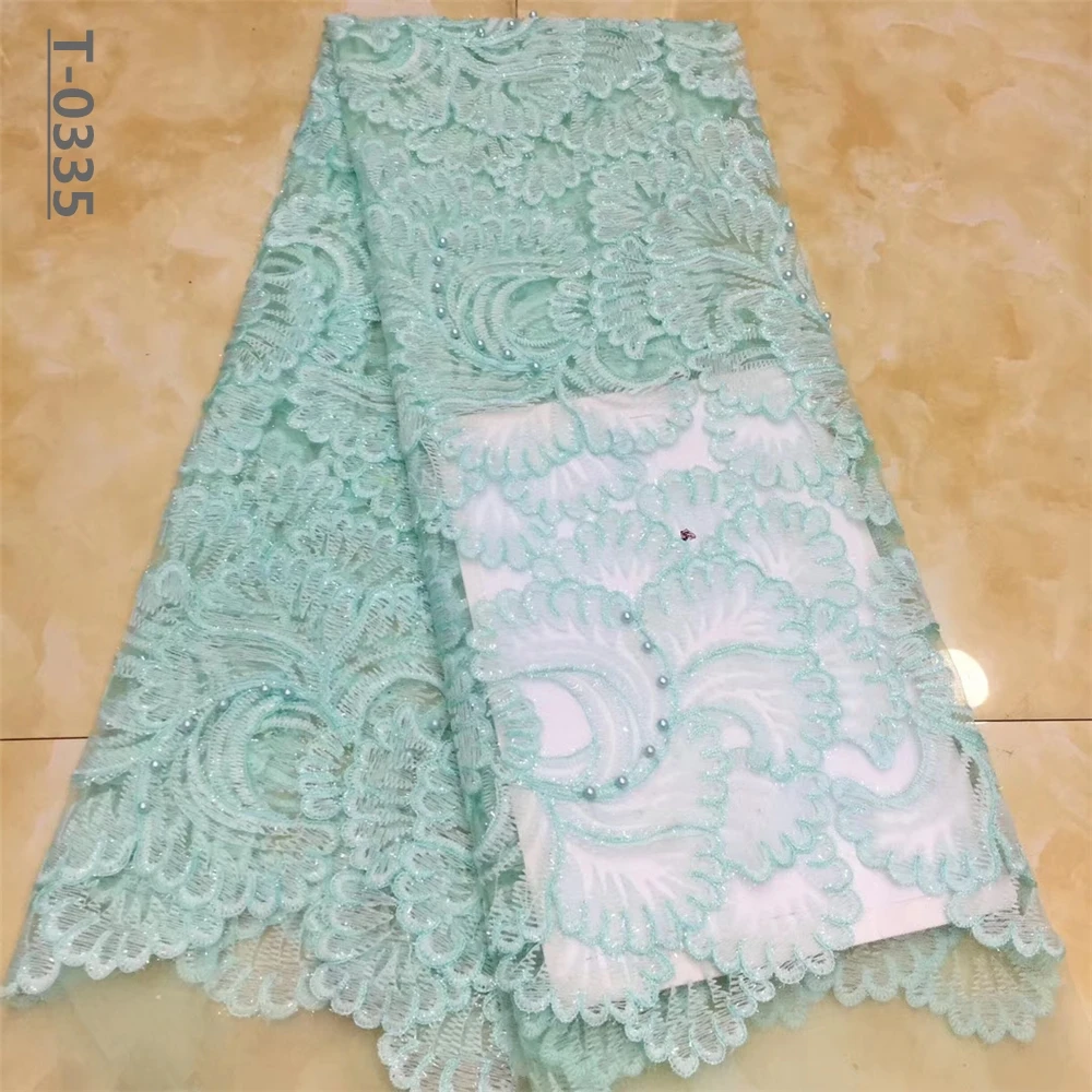 Желтая африканская кружевная ткань 2020 высококачественное кружево французская