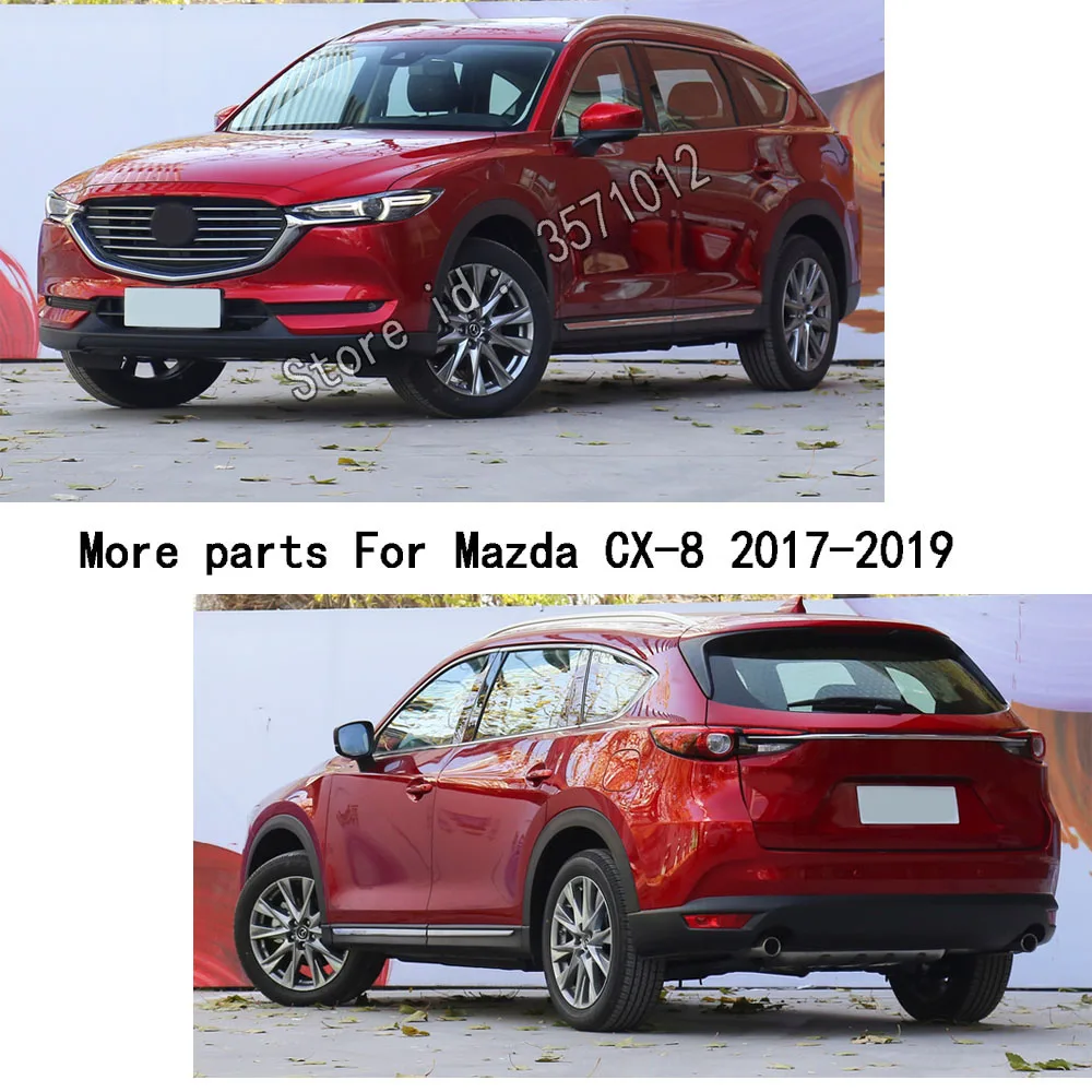 

For Mazda CX8 CX-8 2017 2018 2019 2020 Car Sticker Styling Ornament Body Protection Detector Trim External Bowl Lamp Frame Parts