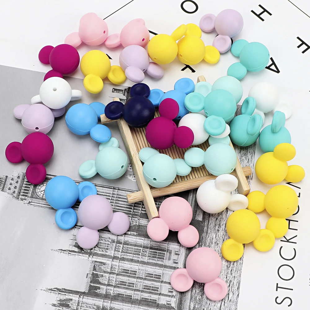 TYRY.HU 5 шт./лот силиконовые бусинки в форме мыши Прорезыватель для зубов детский