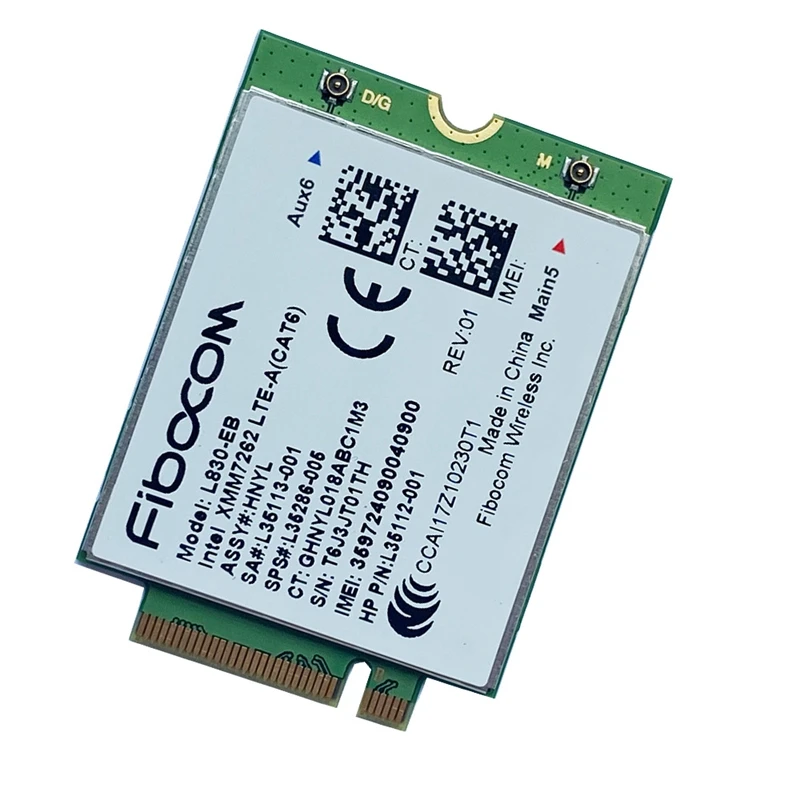 L830 EB 4LTE WWAN карты для HP L35286 005 XMM 7262 LTE Advanced Cat6 300 Мбит/с на 640 650 G5 840 846 850 G6 X360 830|Сетевые