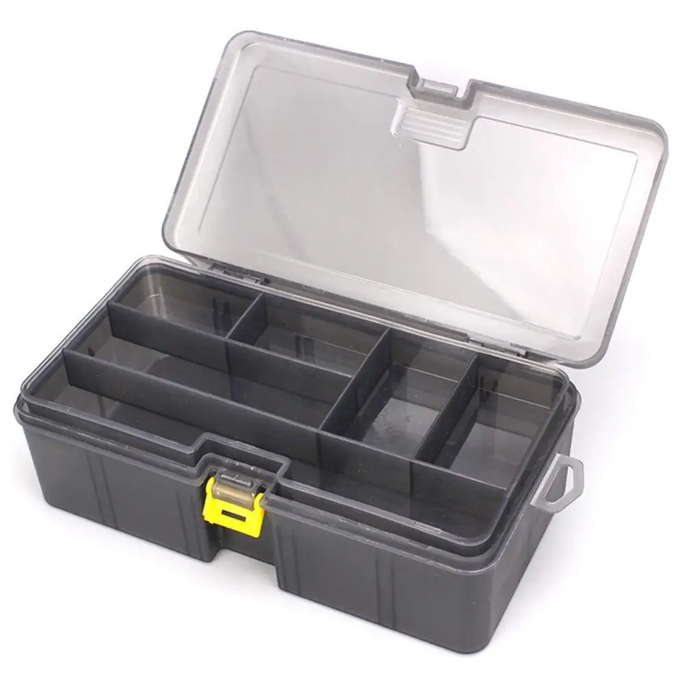 

55% Discounts Hot! Waterproof Plastic Double Layer Fishing Tackle Lures Hook Bait Box Storage Case